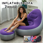 For Lazy People - Portable Inflatable Lounge Chair with Ottoman