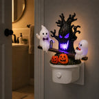 Animated Ghost on Seesaw Plug-in LED Night Light