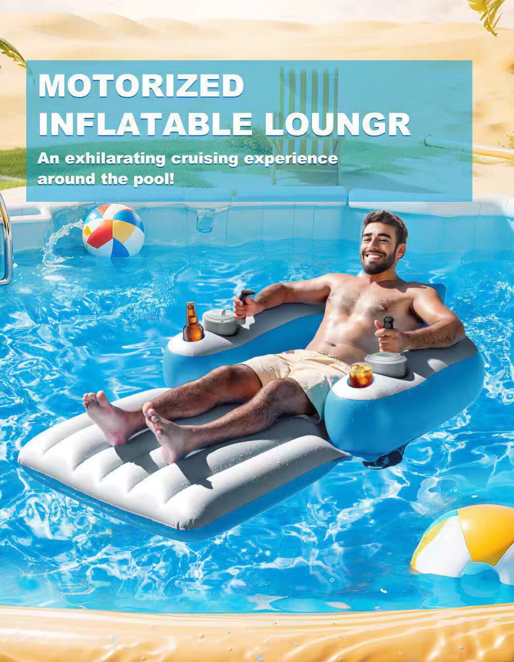 Electric inflatable water bed