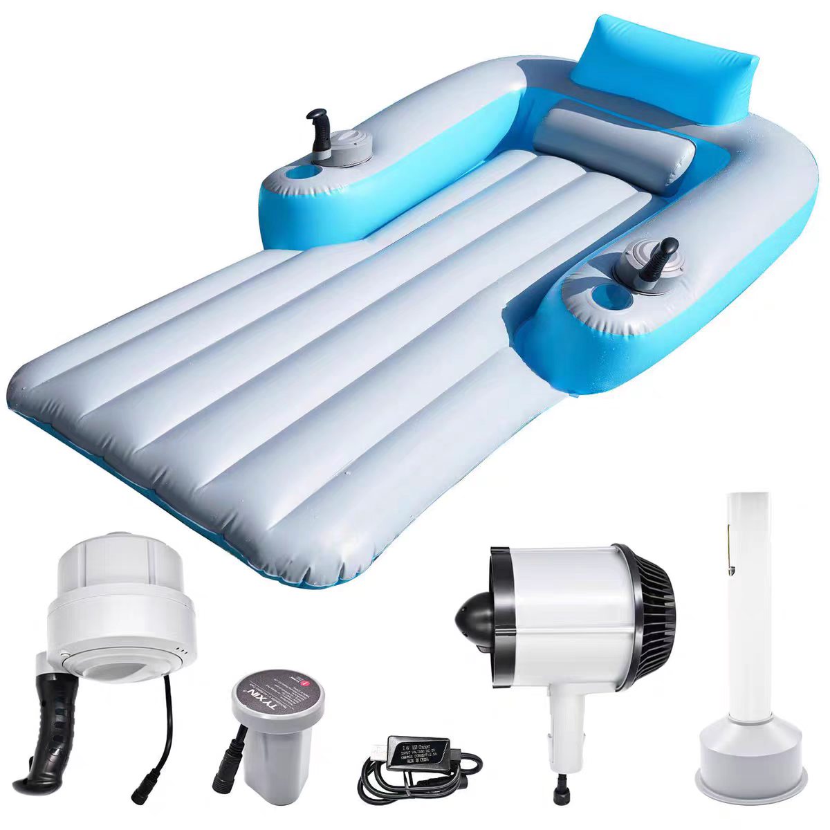 Electric inflatable water bed