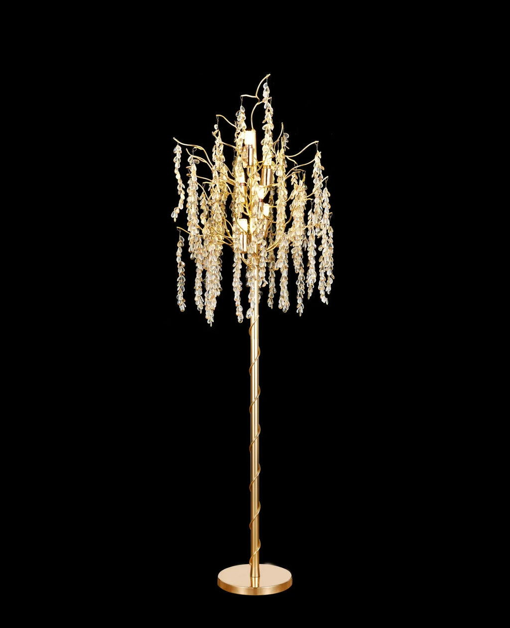 Emberly II 60W Floor Lamp, Gold