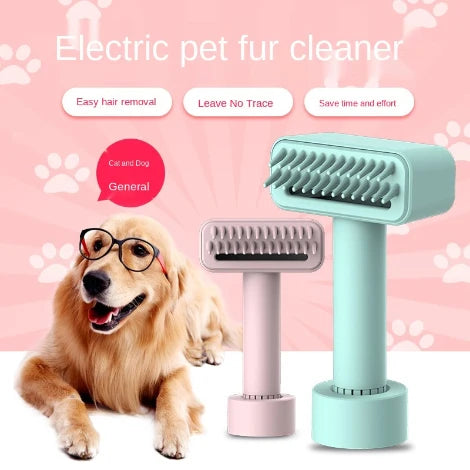 Wireless Electric Pet Comb for Flea Removal, Dog Grooming & Fur Cleaning
