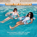 💎 50% off inflatable pool lounge chairs! 💎 Tropical leaf pattern, ultra-lightweight and puncture-resistant PVC material ✨